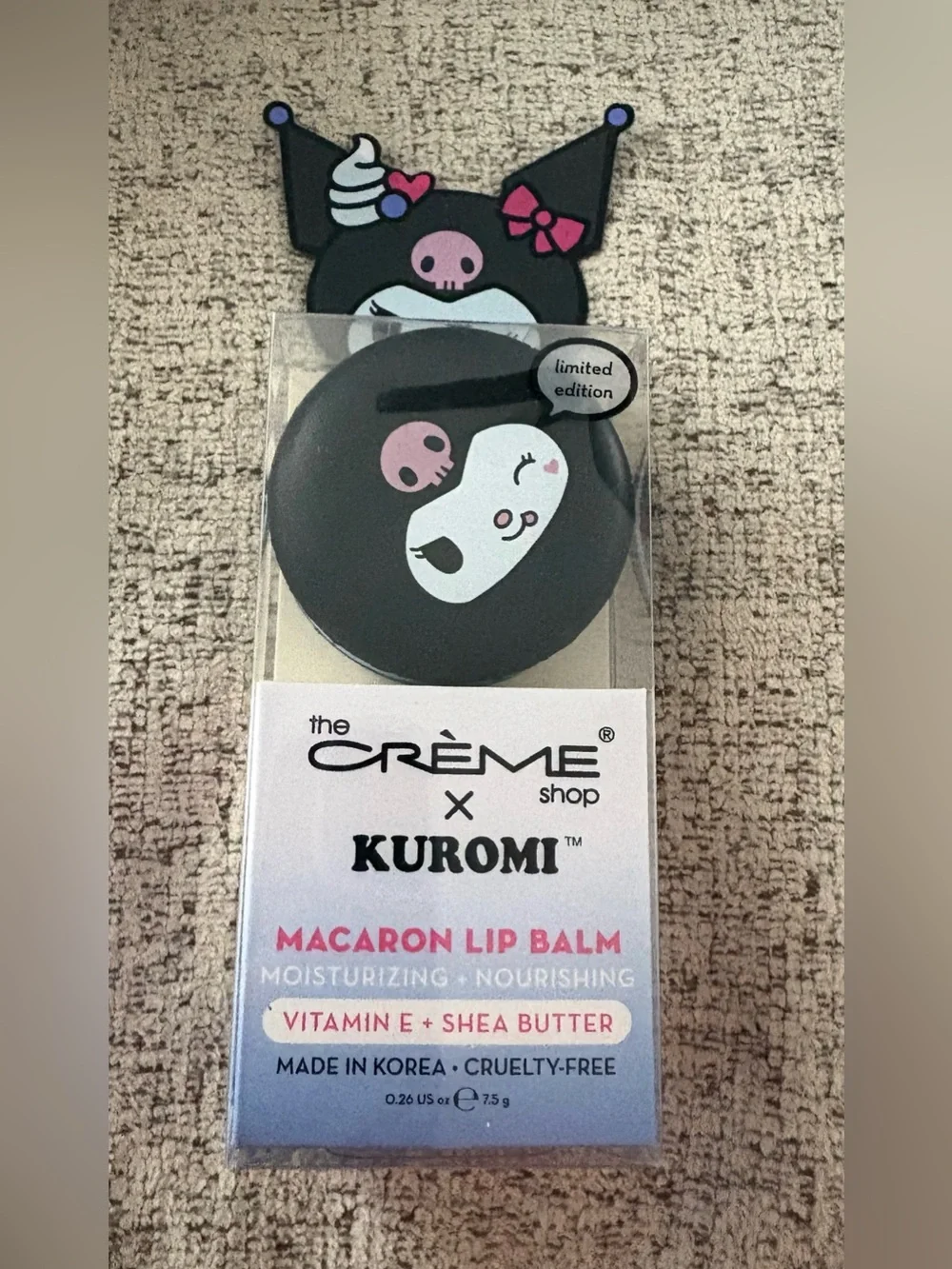 6 NIB The Creme Shop X Hello Kitty Kuromi Macaron Lip Balm Special Edition